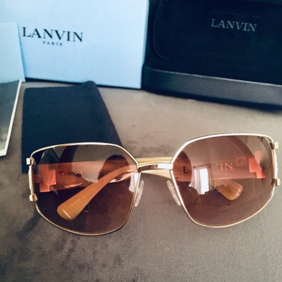 ?AUTHENTIC LANVIN PARIS SUNGLASSES ROSE GOLD